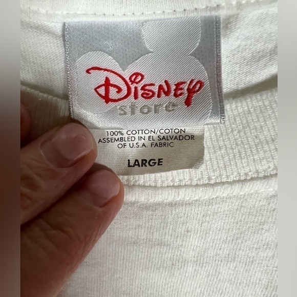 Vintage Y2K limited edition Disney streetwear white tshirt Mickey Mouse sz L - Picture 4 of 10